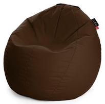 Sėdmaišis Qubo™ Comfort 80, gobelenas, tamsiai rudas