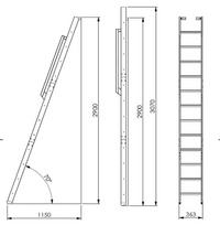 minka strong - Laiptai Minka, 36.3 cm x 290 - 307 cm - 4 nuotrauka