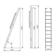 minka strong - Laiptai Minka, 36.3 cm x 243 - 257 cm - 4 nuotrauka