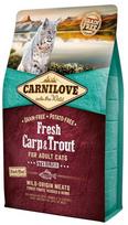 Sausas kačių maistas Carnilove Sterilised Cat Fresh Carp & Trout, 6 kg