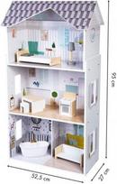 medinis leliu namelis - Lėlių namelis EcoToys Grace Residence 8210 - 4 nuotrauka