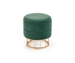 Pufas Halmar Minty Dark Green/Gold, 37x37x41 cm