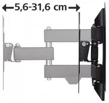 tv star - HAMA FULLMOTION TV Wall Bracket 1 star 200x200 122 cm (48in) 2 arms juodas - 3 nuotrauka