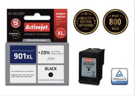 rasalai spausdintuvo - Rašalinio spausdintuvo kasetė ActiveJet AH-C54 Cartridge 20ml Black - 2 nuotrauka