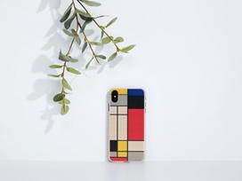 iphone xs deklas - Man&Wood Modrian Wood Back Case For Apple iPhone XS Max White - 3 nuotrauka