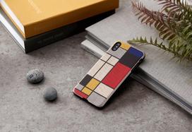 iphone xs deklas - Man&Wood Modrian Wood Back Case For Apple iPhone XS Max White - 4 nuotrauka