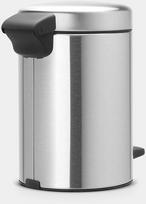 senukai siuksliadeze - Brabantia Pedal Bin NewIcon 3l Matt Steel - 3 nuotrauka