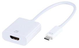 hdmi type c laidas - Vivanco USB Type-C To HDMI Adapter White - 1 nuotrauka