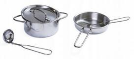 virtuves irankiu rinkinys - EcoToys Kitchen Metal Accessories 4pcs - 2 nuotrauka