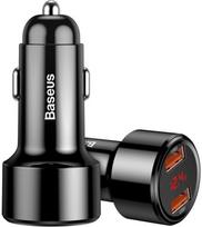 45w charger - Baseus Magic Dual USB Car Charger PPS QC 4.0 Black (Juodas) - 1 nuotrauka