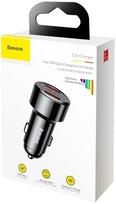 45w charger - Baseus Magic Dual USB Car Charger PPS QC 4.0 Black (Juodas) - 9 nuotrauka