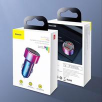 45w charger - Baseus Magic Dual USB Car Charger PPS QC 4.0 Black (Juodas) - 12 nuotrauka