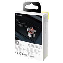 45w charger - Baseus Magic Dual USB Car Charger PPS QC 4.0 Black (Juodas) - 13 nuotrauka
