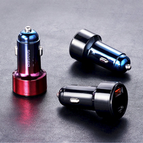 45w charger - Baseus Magic Dual USB Car Charger PPS QC 4.0 Black (Juodas) - 15 nuotrauka