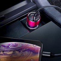 45w charger - Baseus Magic Dual USB Car Charger PPS QC 4.0 Black (Juodas) - 17 nuotrauka