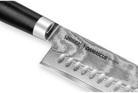 damascus peiliai - Samura DAMASCUS Universal Kitchen knife Santoku 180mm - 3 nuotrauka