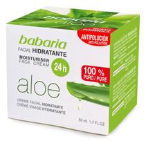 aloe vera veido kremas - Babaria Aloe Vera Moisturising Face Cream 24h 50ml - 2 nuotrauka