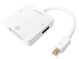 adapteris dvi to hdmi - LogiLink Adapter Mini DisplayPort to HDMI /DVI / DisplayPort White - 1 nuotrauka