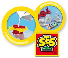 gaminimo rinkiniai - SES Creative Children's Dinosaurs Casting & Painting Set 01406 - 3 nuotrauka