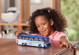zaisliniai autobusai - Dickie Toys Tourist Bus 203745005 Blue - 5 nuotrauka