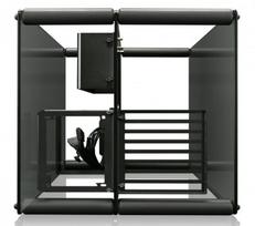 atx korpusai - Raijintek Case PAEAN Benchtable Window Black - 5 nuotrauka