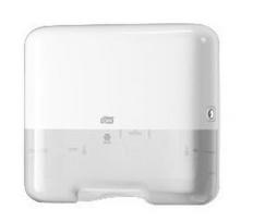 rankos laikiklis - SCA Hygiene Products H3 Mini Singlefold Dispanser For Hand Towels White - 3 nuotrauka