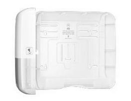 rankos laikiklis - SCA Hygiene Products H3 Mini Singlefold Dispanser For Hand Towels White - 4 nuotrauka