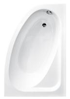 akrilas voniai - Besco Piramida Cornea Bath Right White 140x80x55cm - 2 nuotrauka