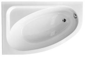 akrilas voniai - Besco Piramida Cornea Bath Right White 140x80x55cm - 3 nuotrauka