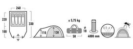 palapine high peak 4 - High Peak Talos 4 - 6 nuotrauka