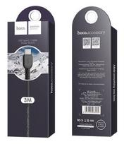 usb c 3 type c 3m - Hoco X20 USB To USB Type-C Cable 3m Black - 3 nuotrauka