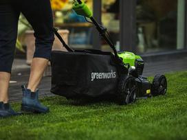 zoliapjove akumuliatorine su akumuliatoriumi -  Greenworks GD40LM46SPK4 - 3 nuotrauka