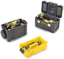 irankiu deze stanley - Stanley Essential Rolling Workshop, juoda/geltona - 6 nuotrauka