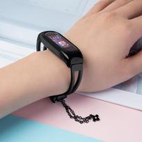 mi band 5 - Dirželis Hurtel Metal Xiaomi Mi Band 6 / 5 / 4 / 3, juoda - 2 nuotrauka