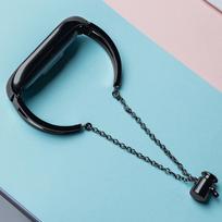 mi band 5 - Dirželis Hurtel Metal Xiaomi Mi Band 6 / 5 / 4 / 3, juoda - 5 nuotrauka