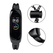 mi band 5 - Dirželis Hurtel Metal Xiaomi Mi Band 6 / 5 / 4 / 3, juoda - 7 nuotrauka