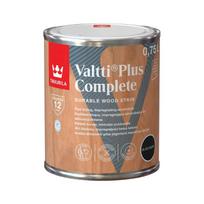 tikkurila - Medienos dažyvė TIKKURILA VALTTI PLUS COMPLETE, šilko matiniai, juodos sp., 0,75 l - 1 nuotrauka