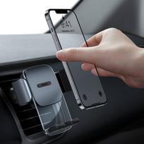 baseus car holder - Baseus Easy Control Clamp Holder Silver - 5 nuotrauka