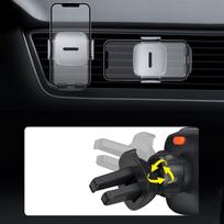 baseus car holder - Baseus Easy Control Clamp Holder Silver - 6 nuotrauka