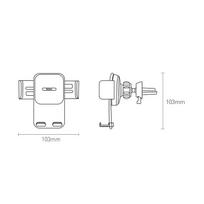 baseus car holder - Baseus Easy Control Clamp Holder Silver - 7 nuotrauka