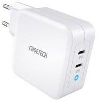 ikroviklis 100w - Choetech PD6008, 2 x USB-C, balta - 2 nuotrauka