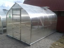 siltnamio stoglangos - Šiltnamis Standart KLASIKA 15m2 (3 stoglangiai) 2,5x6 su 4 mm.polikarbonato danga - 3 nuotrauka
