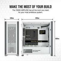 full tower - Corsair 7000D TG White (Baltas) - 6 nuotrauka