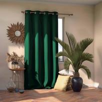 naktines uzuolaidos blackout - AmeliaHome Blackout Curtains Dark Green 140x270cm - 3 nuotrauka