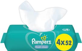 Drėgnos servetėlės Pampers Fresh Clean, 208 vnt.