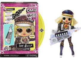 lol omg - Lėlė L.O.L. Surprise! Remix Rock Fame Queen & Keytar, 25 cm - 1 nuotrauka
