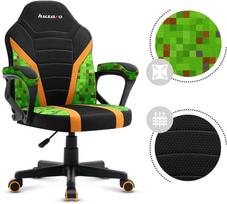 kedes vaiku - Žaidimų kėdė Huzaro Ranger 1.0, juoda/žalia - 7 nuotrauka