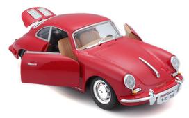 porsche modeliukai - Bburago Car Porsche 356B Coupe 1961 1:24 18-22079 Red - 2 nuotrauka