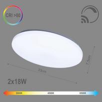 led apvalus sviestuvas - Tope Sopot 477200700678, plafonas, 18 W, LED - 4 nuotrauka