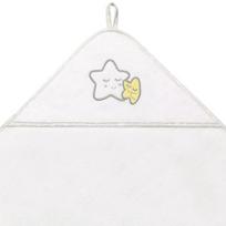 x terra - Rankšluostis su gobtuvu BabyOno Terry, 142, 100x100 cm, baltas - 2 nuotrauka